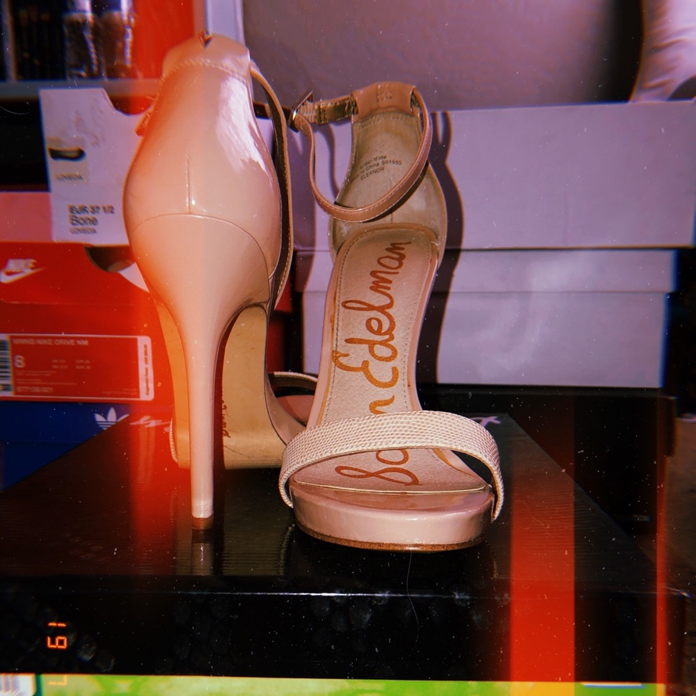 NWT Sam Edelman Eleanora Nude Strappy Heel